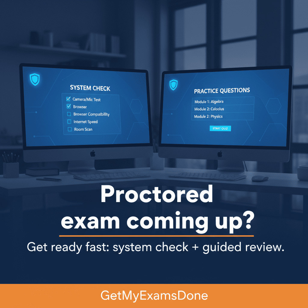 Take My Proctored Exam for Me: Expert Help on Any Platform