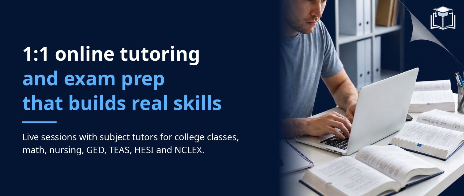 1:1 online tutoring and exam prep with GetMyExamDone